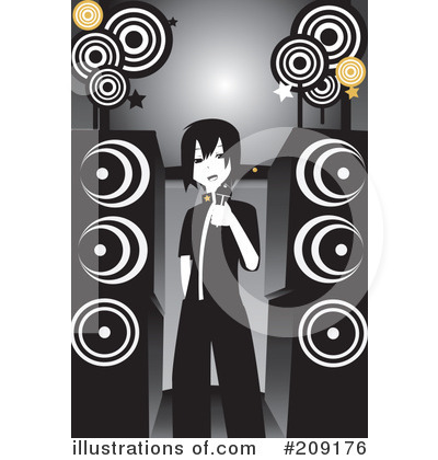 Royalty-Free (RF) Karaoke Clipart Illustration by mayawizard101 - Stock Sample #209176