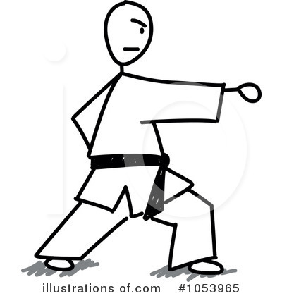 Royalty-Free (RF) Karate Clipart Illustration by Frog974 - Stock Sample #1053965