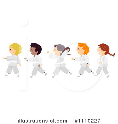 Royalty-Free (RF) Karate Clipart Illustration by BNP Design Studio - Stock Sample #1110227