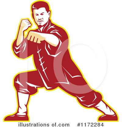 Royalty-Free (RF) Karate Clipart Illustration by patrimonio - Stock Sample #1172284
