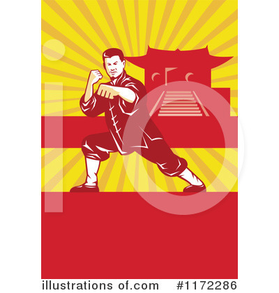 Royalty-Free (RF) Karate Clipart Illustration by patrimonio - Stock Sample #1172286