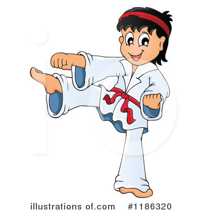 Royalty-Free (RF) Karate Clipart Illustration by visekart - Stock Sample #1186320