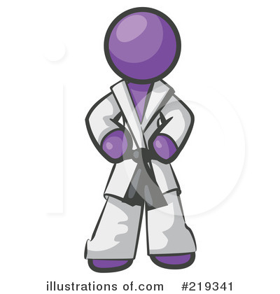Royalty-Free (RF) Karate Clipart Illustration by Leo Blanchette - Stock Sample #219341