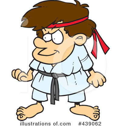 Royalty-Free (RF) Karate Clipart Illustration by toonaday - Stock Sample #439062