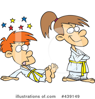 Royalty-Free (RF) Karate Clipart Illustration by toonaday - Stock Sample #439149