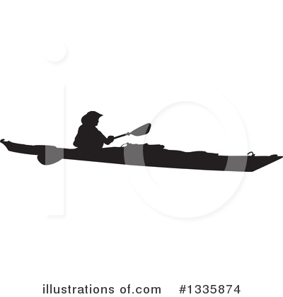 Kayaker Clipart #1335874 by Maria Bell