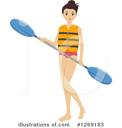 Royalty-Free (RF) Kayaking Clipart Illustration by BNP Design Studio - Stock Sample #1269183