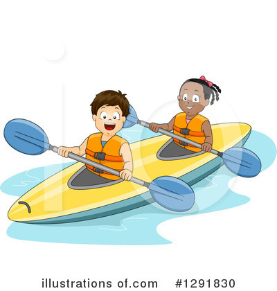 Kayak Clipart #1291830 by BNP Design Studio