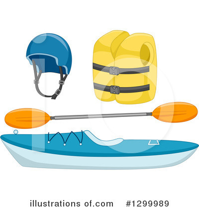 Royalty-Free (RF) Kayaking Clipart Illustration by BNP Design Studio - Stock Sample #1299989