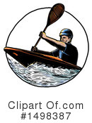 Kayaking Clipart #1498387 by patrimonio