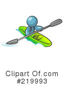 Kayaking Clipart #219993 by Leo Blanchette