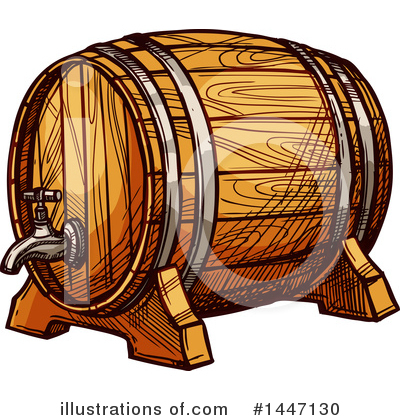 Beer Keg Clipart #1447130 by Vector Tradition SM