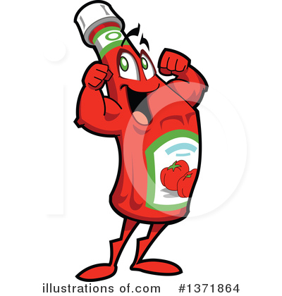 Condiments Clipart #1371864 by Clip Art Mascots