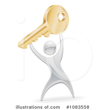 Royalty-Free (RF) Key Clipart Illustration by AtStockIllustration - Stock Sample #1083558