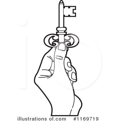 Royalty-Free (RF) Key Clipart Illustration by Lal Perera - Stock Sample #1169719