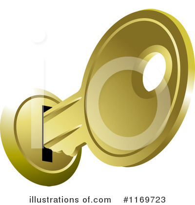 Royalty-Free (RF) Key Clipart Illustration by Lal Perera - Stock Sample #1169723