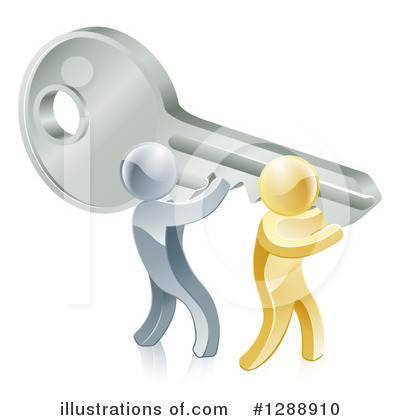 Royalty-Free (RF) Key Clipart Illustration by AtStockIllustration - Stock Sample #1288910