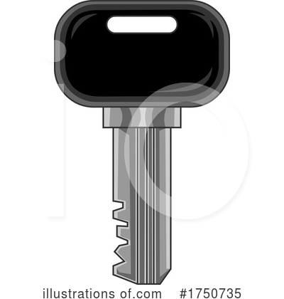 Royalty-Free (RF) Key Clipart Illustration by Hit Toon - Stock Sample #1750735