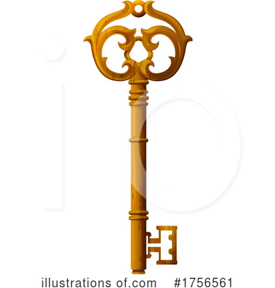 Royalty-Free (RF) Key Clipart Illustration by Vector Tradition SM - Stock Sample #1756561