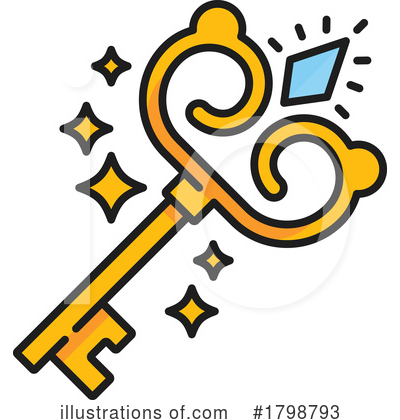 Royalty-Free (RF) Key Clipart Illustration by Vector Tradition SM - Stock Sample #1798793