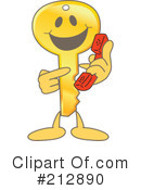 Key Mascot Clipart #212890 by Mascot Junction