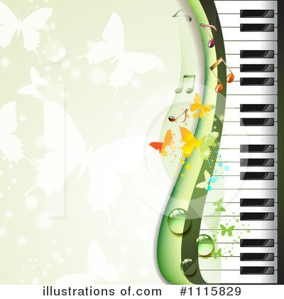 Piano Keyboard Clipart #1115829 by merlinul