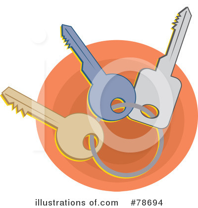 Royalty-Free (RF) Keys Clipart Illustration by Prawny - Stock Sample #78694