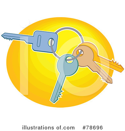 Royalty-Free (RF) Keys Clipart Illustration by Prawny - Stock Sample #78696