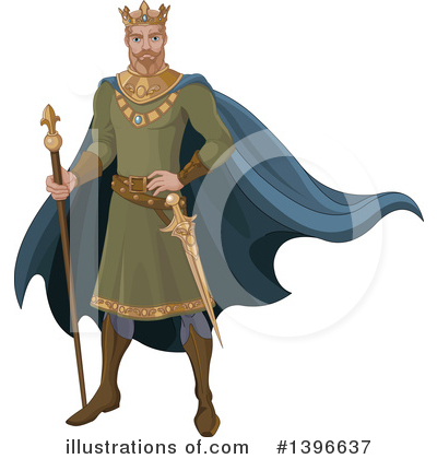 Royalty-Free (RF) King Clipart Illustration by Pushkin - Stock Sample #1396637