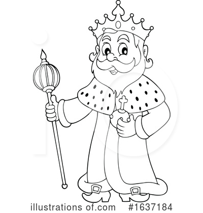 Royalty-Free (RF) King Clipart Illustration by visekart - Stock Sample #1637184