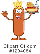 King Sausage Clipart #1294084 by Hit Toon