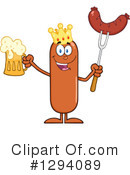 King Sausage Clipart #1294089 by Hit Toon