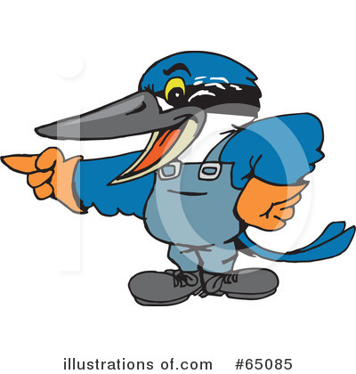 Royalty-Free (RF) Kingfisher Clipart Illustration by Dennis Holmes Designs - Stock Sample #65085
