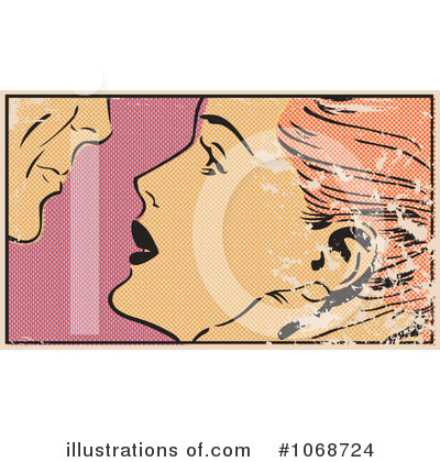 Royalty-Free (RF) Kiss Clipart Illustration by brushingup - Stock Sample #1068724