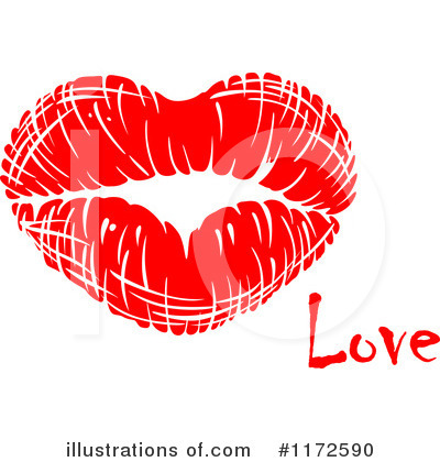 Royalty-Free (RF) Kiss Clipart Illustration by Vector Tradition SM - Stock Sample #1172590