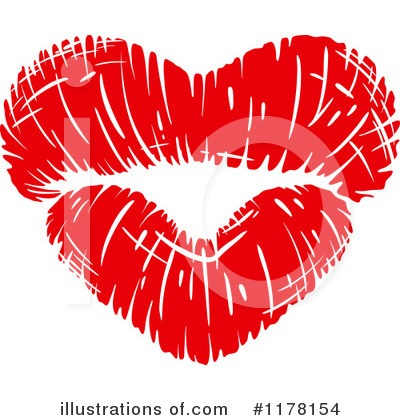 Royalty-Free (RF) Kiss Clipart Illustration by Vector Tradition SM - Stock Sample #1178154