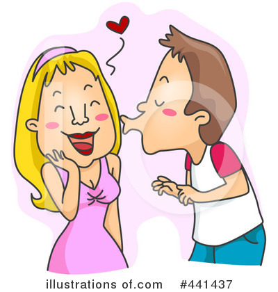 Royalty-Free (RF) Kiss Clipart Illustration by BNP Design Studio - Stock Sample #441437
