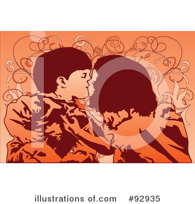 Royalty-Free (RF) Kiss Clipart Illustration by mayawizard101 - Stock Sample #92935