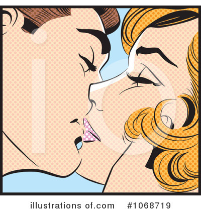 Kissing Couple Clipart #1068719 by brushingup