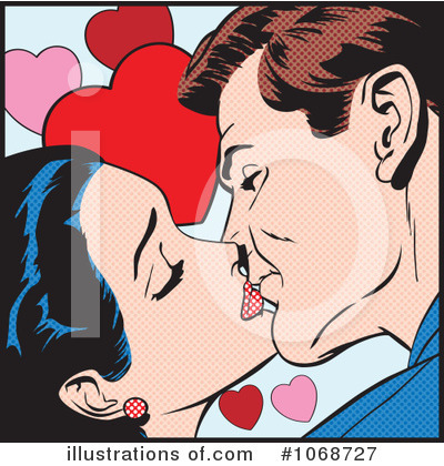 Royalty-Free (RF) Kissing Clipart Illustration by brushingup - Stock Sample #1068727