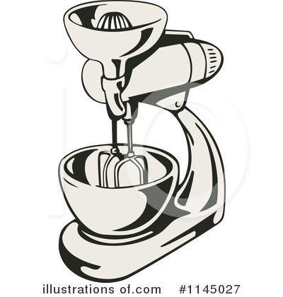 Royalty-Free (RF) Kitchen Appliance Clipart Illustration by patrimonio - Stock Sample #1145027