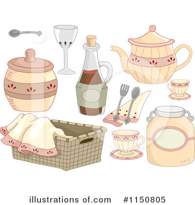 Royalty-Free (RF) Kitchen Clipart Illustration by BNP Design Studio - Stock Sample #1150805