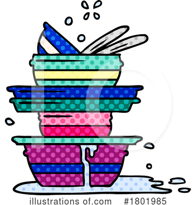 Dishes Clipart #1801985 by lineartestpilot