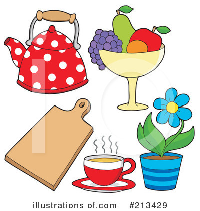 Royalty-Free (RF) Kitchen Clipart Illustration by visekart - Stock Sample #213429