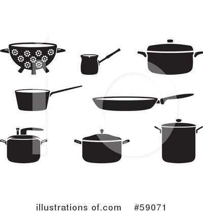 Royalty-Free (RF) Kitchen Items Clipart Illustration by Frisko - Stock Sample #59071