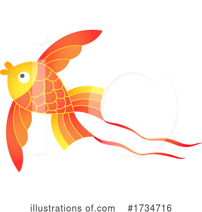 Goldfish Clipart #1734716 by Vector Tradition SM