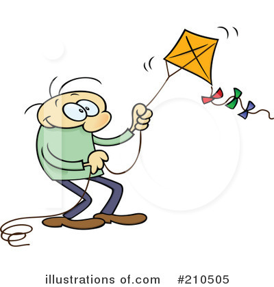 Royalty-Free (RF) Kite Clipart Illustration by gnurf - Stock Sample #210505