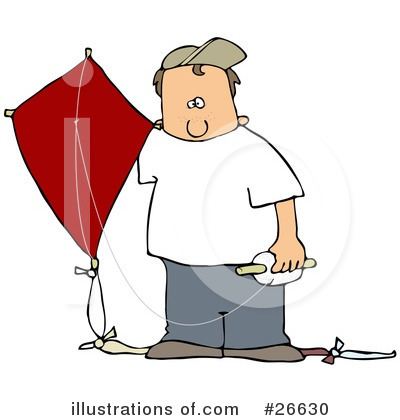 Royalty-Free (RF) Kite Clipart Illustration by djart - Stock Sample #26630