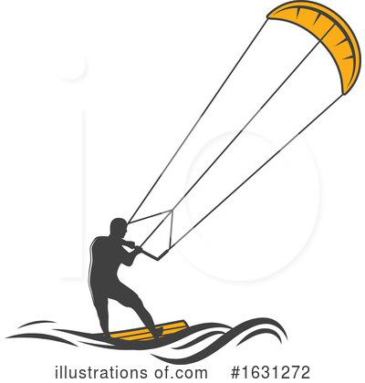 Royalty-Free (RF) Kite Surfing Clipart Illustration by Vector Tradition SM - Stock Sample #1631272