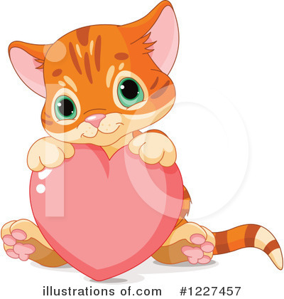Royalty-Free (RF) Kitten Clipart Illustration by Pushkin - Stock Sample #1227457